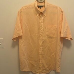 Club Room by Charter Club Men’s Shirt - Size M - peach small checkered shirt